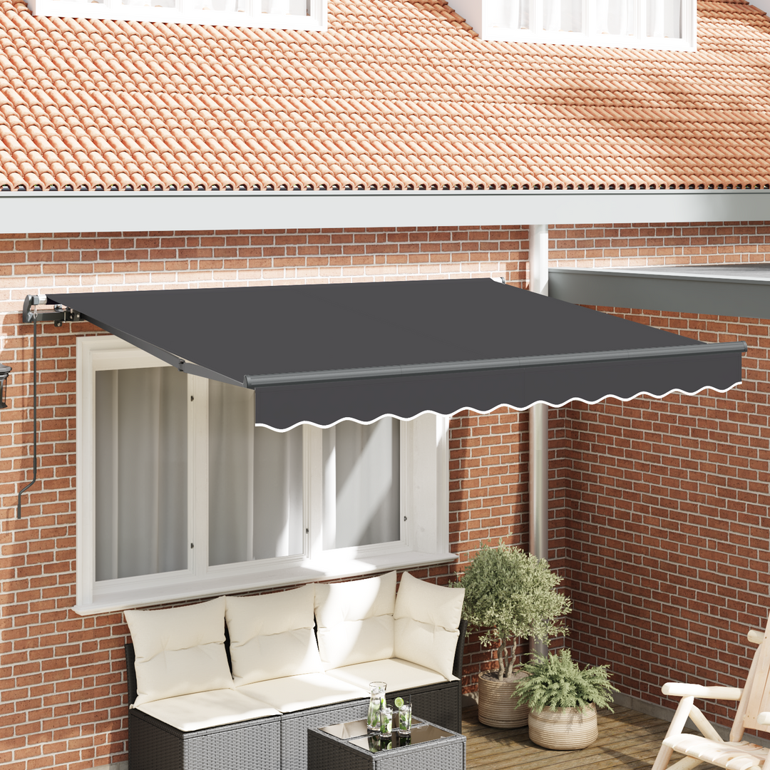 Utrækkelig Markise Antracit 250 x 200 cm Stof