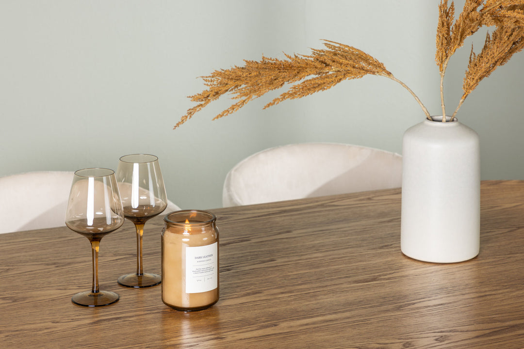 Venture Home Isolde Dining Table 140*75 - Nature / Nature MDF +Berit Chair - Black / Beige Velvet _4