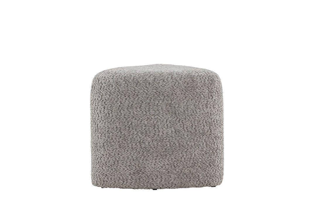 Venture Home Peg Pouf - Grey Boucle