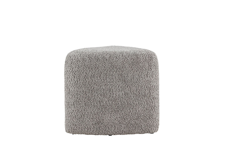 Venture Home Peg Pouf - Grey Boucle