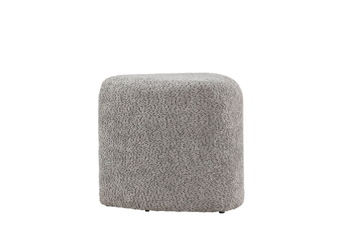 Venture Home Peg Pouf - Grey Boucle