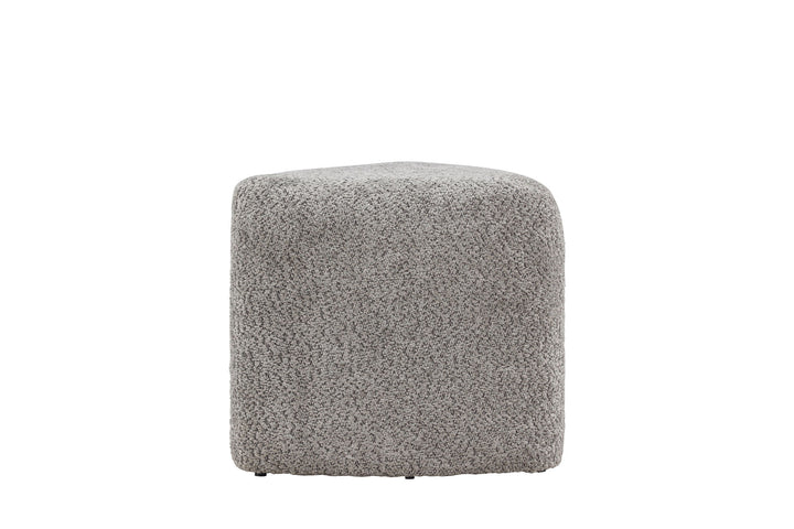 Venture Home Peg Pouf - Grey Boucle