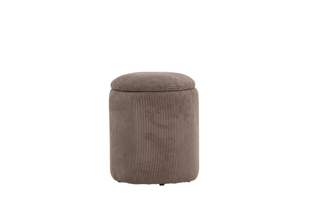 Venture Home Limpen Pouf - Brown / Manchester