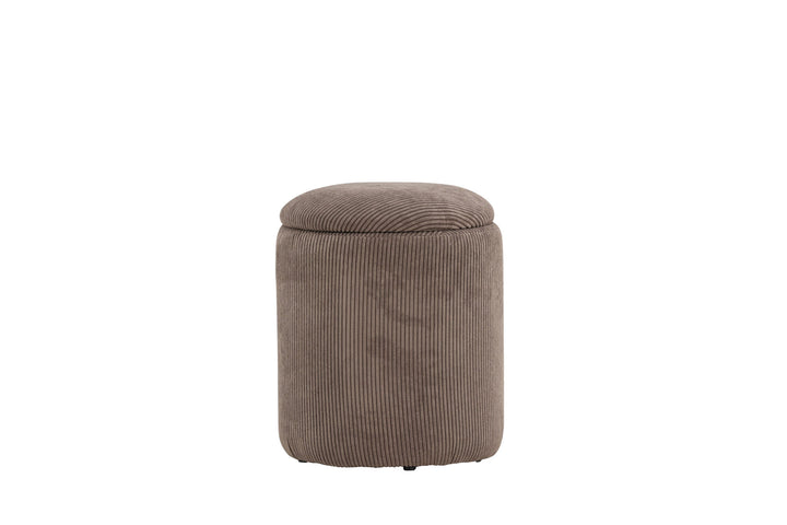 Venture Home Limpen Pouf - Brown / Manchester