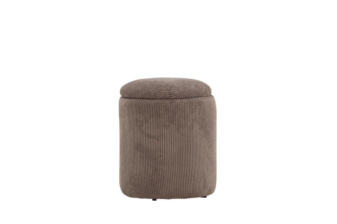 Venture Home Limpen Pouf - Brown / Manchester