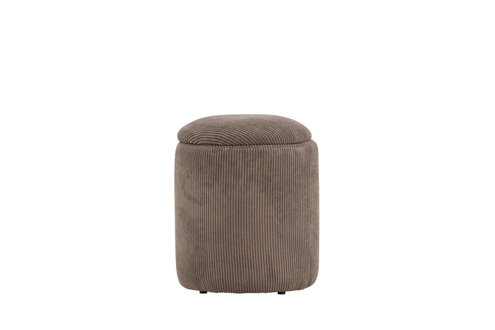 Venture Home Limpen Pouf - Brown / Manchester