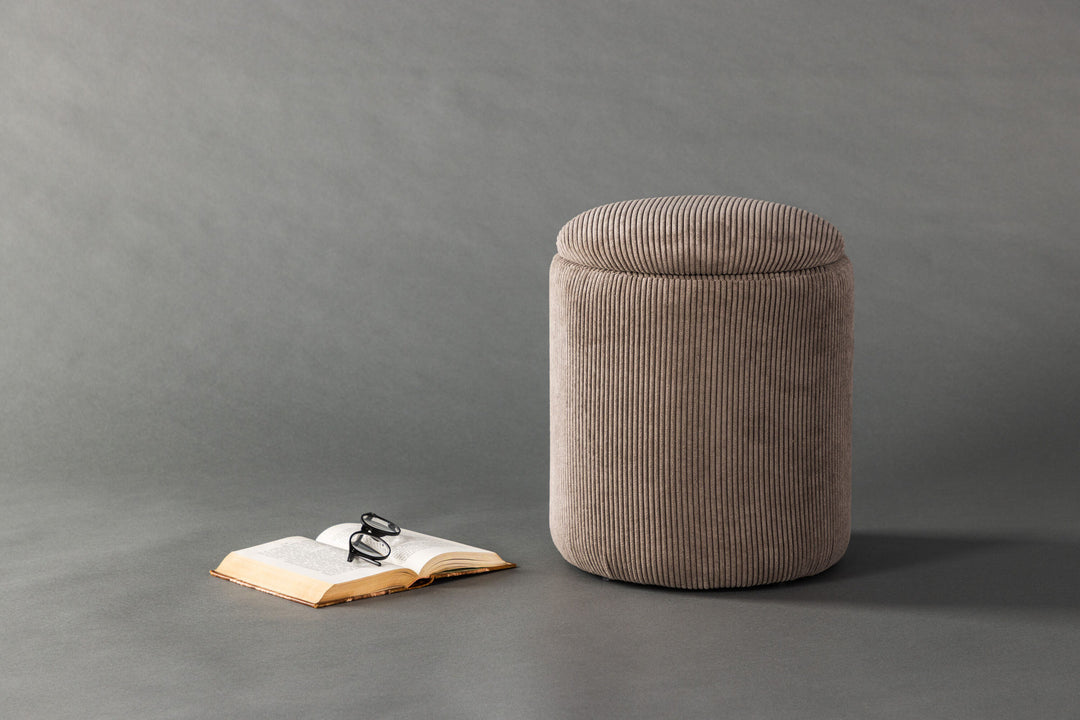 Venture Home Limpen Pouf - Brown / Manchester