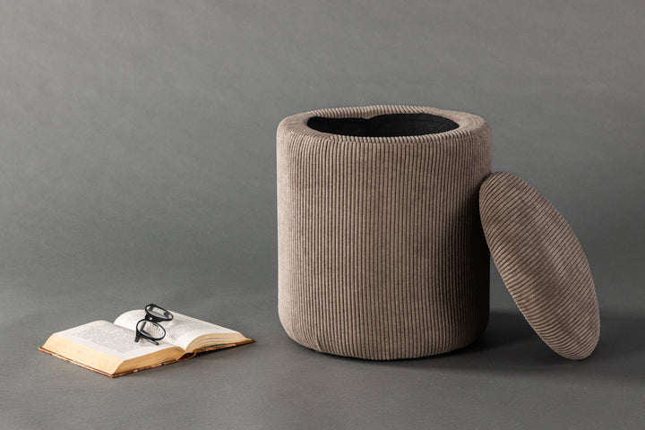 Venture Home Limpen Pouf - Brown / Manchester