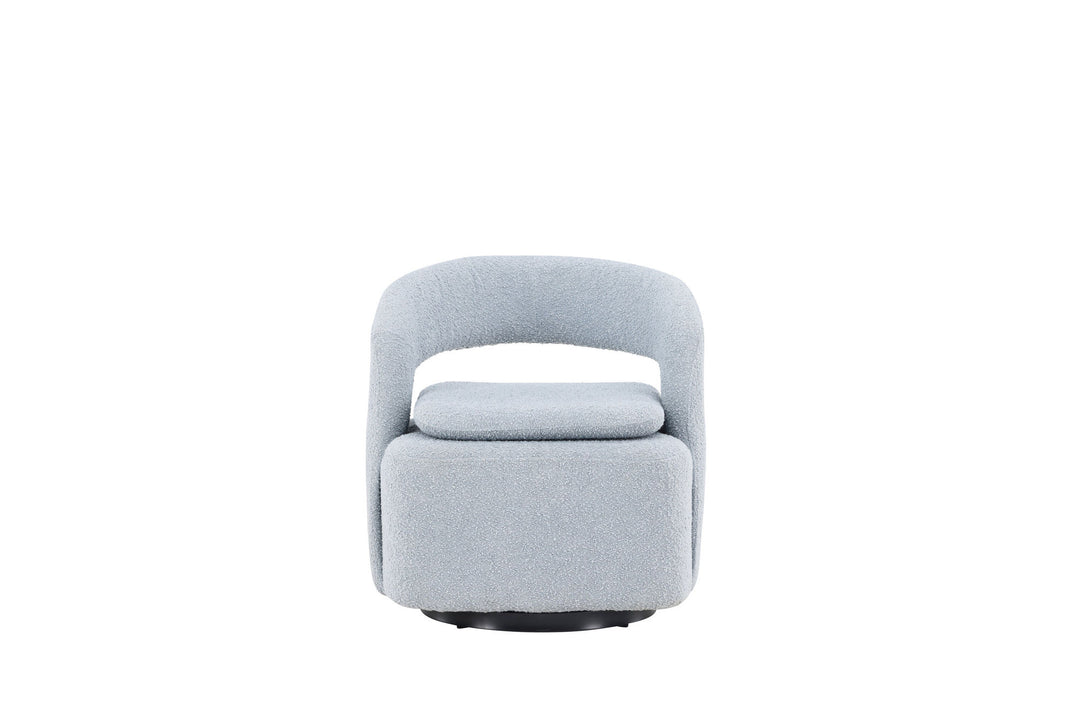 Venture Home Laurel Single Sofa - Black / Baby Blue
