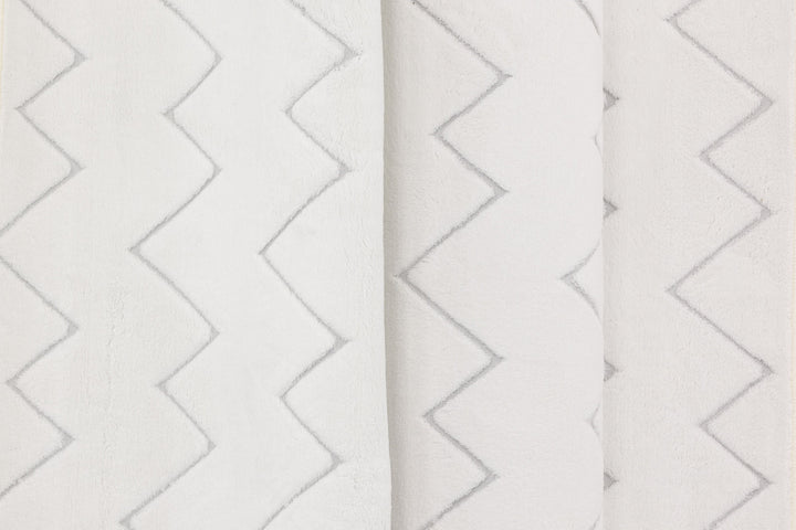 Venture Home Fia Polyester Shaggy - 230*160-  -Rectangular-White