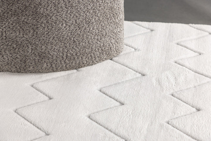 Venture Home Fia Polyester Shaggy - 230*160-  -Rectangular-White