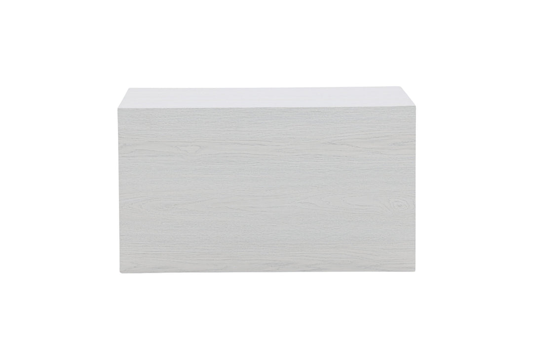 Venture Home York Low Sofa table  - Whitewash / Whitewash MDF