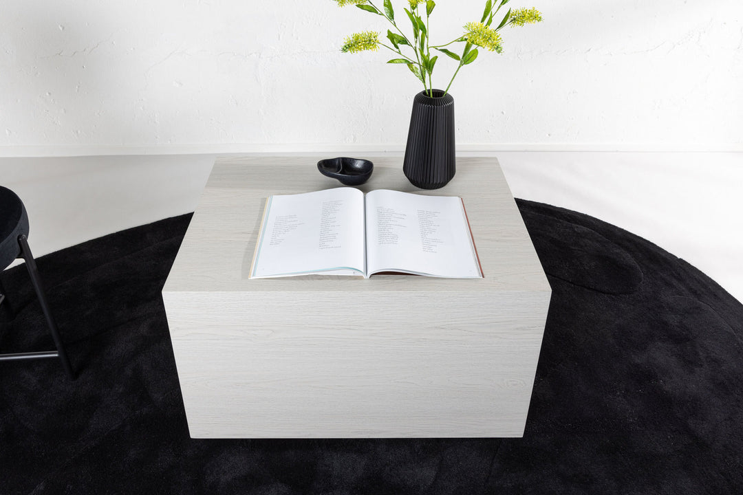 Venture Home York Low Sofa table  - Whitewash / Whitewash MDF