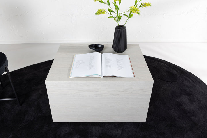 Venture Home York Low Sofa table  - Whitewash / Whitewash MDF