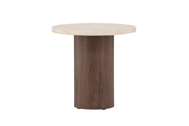 Venture Home Megg Sofa Table ø50x50 cm - Mocca/ Travertinelook