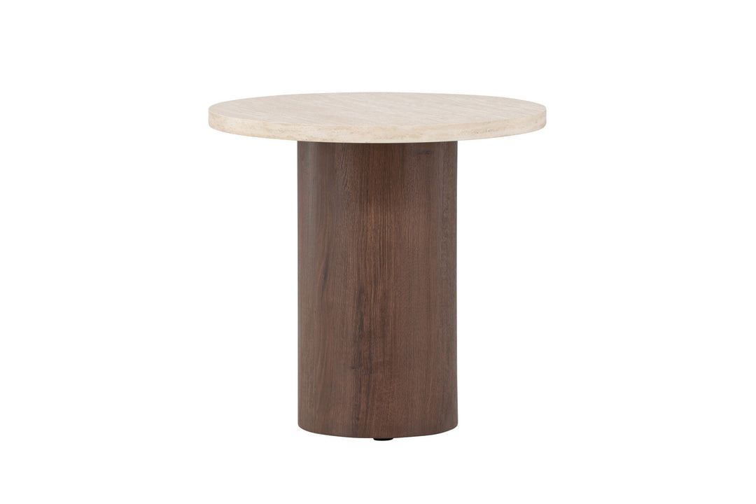 Venture Home Megg Sofa Table ø50x50 cm - Mocca/ Travertinelook