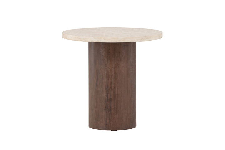 Venture Home Megg Sofa Table ø50x50 cm - Mocca/ Travertinelook