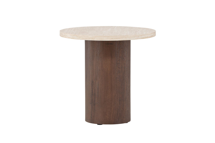 Venture Home Megg Sofa Table ø50x50 cm - Mocca/ Travertinelook