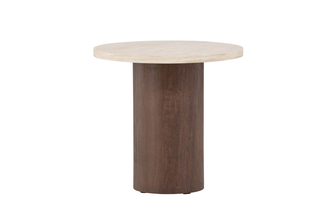 Venture Home Megg Sofa Table ø50x50 cm - Mocca/ Travertinelook