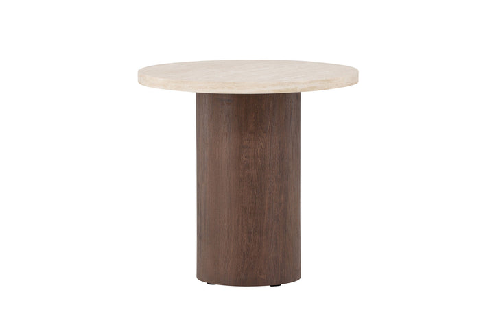 Venture Home Megg Sofa Table ø50x50 cm - Mocca/ Travertinelook