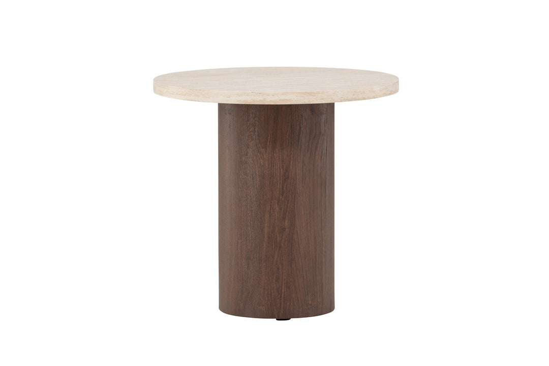 Venture Home Megg Sofa Table ø50x50 cm - Mocca/ Travertinelook