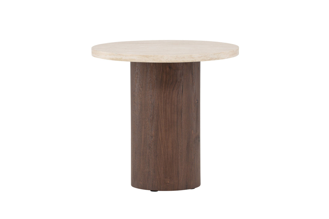 Venture Home Megg Sofa Table ø50x50 cm - Mocca/ Travertinelook