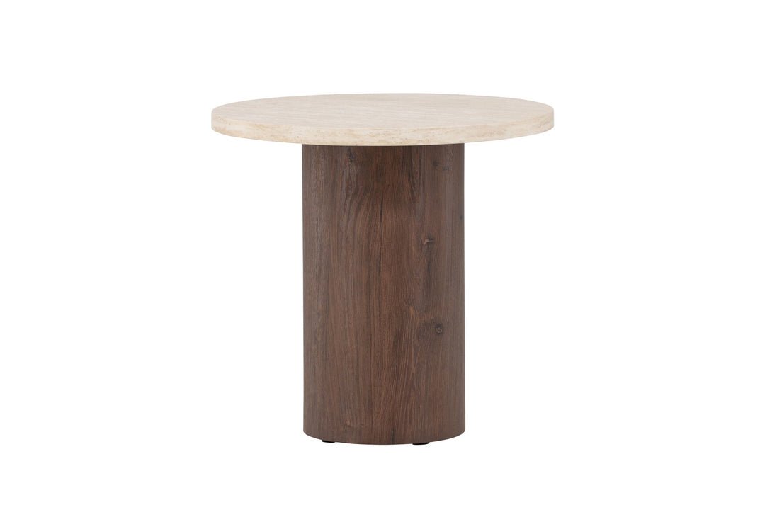 Venture Home Megg Sofa Table ø50x50 cm - Mocca/ Travertinelook