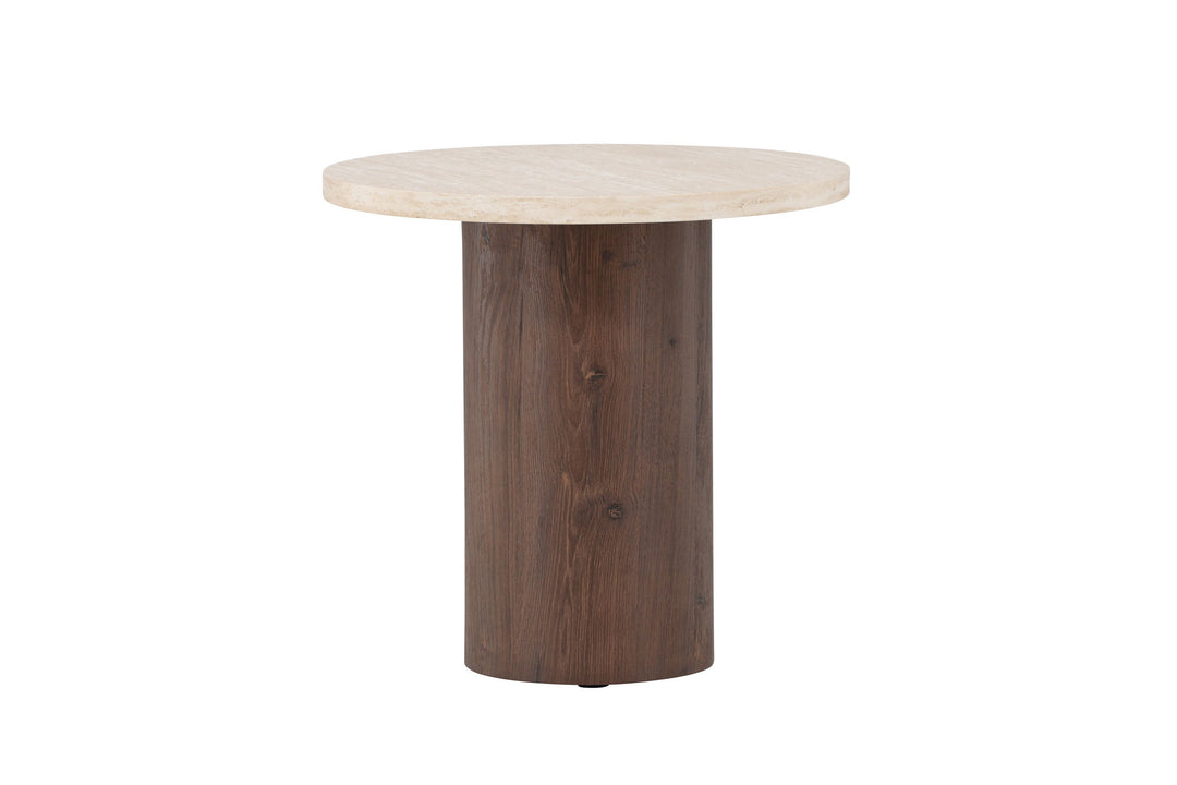 Venture Home Megg Sofa Table ø50x50 cm - Mocca/ Travertinelook