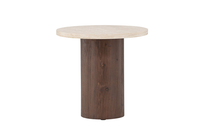 Venture Home Megg Sofa Table ø50x50 cm - Mocca/ Travertinelook
