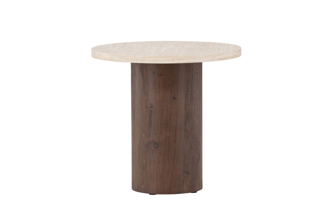 Venture Home Megg Sofa Table ø50x50 cm - Mocca/ Travertinelook