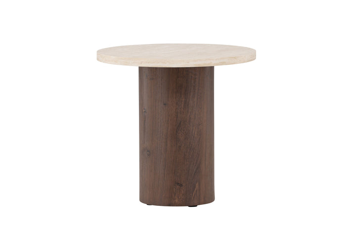 Venture Home Megg Sofa Table ø50x50 cm - Mocca/ Travertinelook