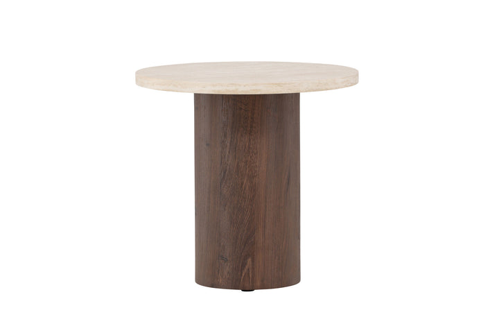Venture Home Megg Sofa Table ø50x50 cm - Mocca/ Travertinelook