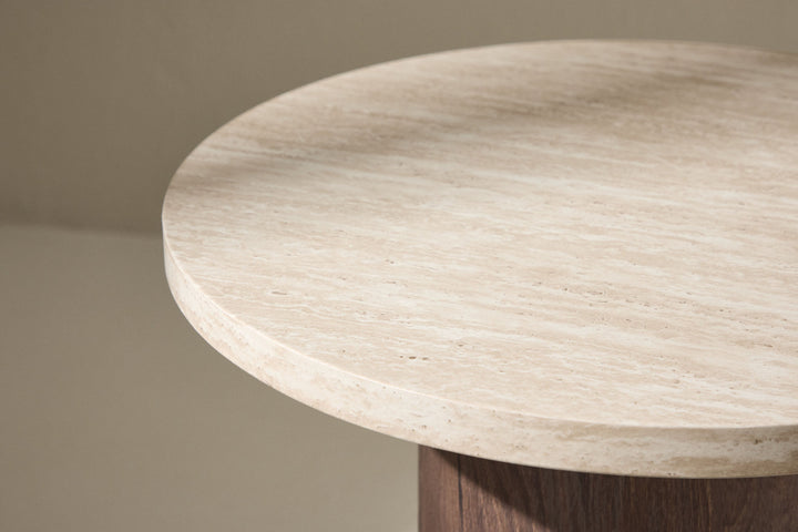 Venture Home Megg Sofa Table ø50x50 cm - Mocca/ Travertinelook