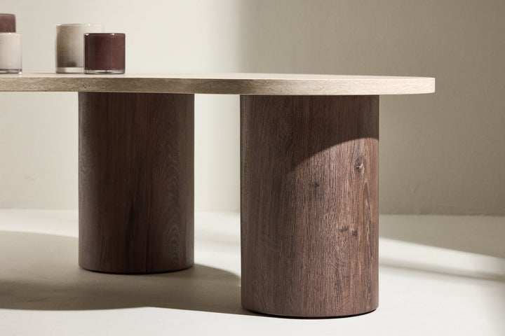 Venture Home Megg Sofa Table 130*78*40 cm - Mocca/ Travertinelook