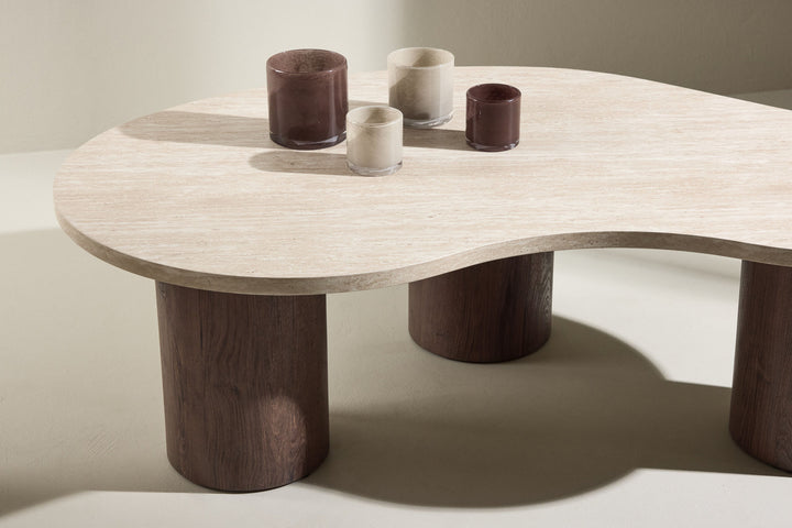 Venture Home Megg Sofa Table 130*78*40 cm - Mocca/ Travertinelook