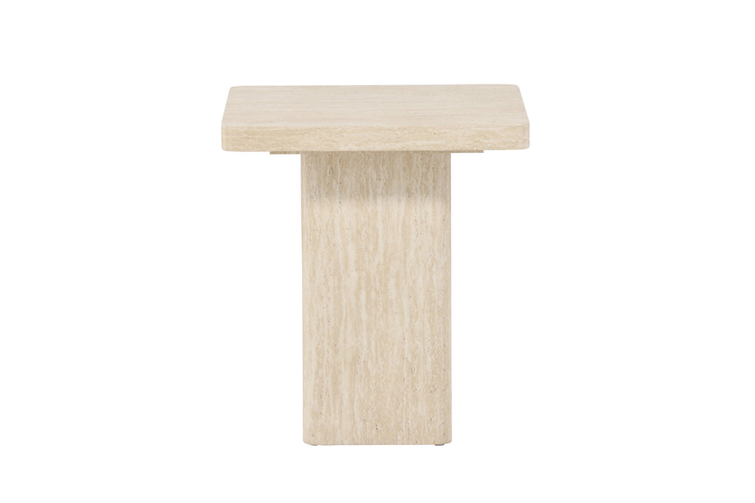 Venture Home Qvart Sofa Table 50x50x56 cm - Travertinelook