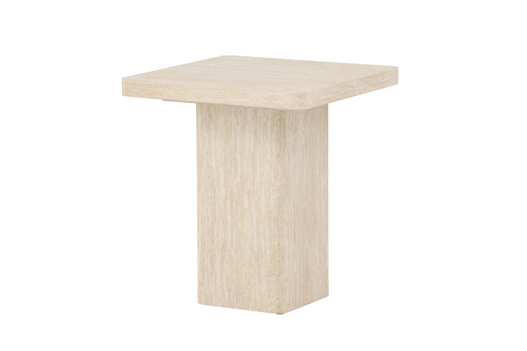 Venture Home Qvart Sofa Table 50x50x56 cm - Travertinelook