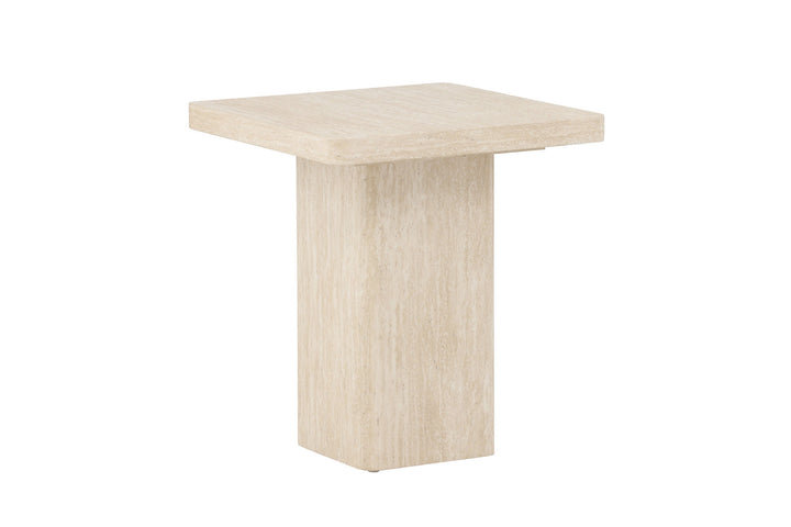 Venture Home Qvart Sofa Table 50x50x56 cm - Travertinelook
