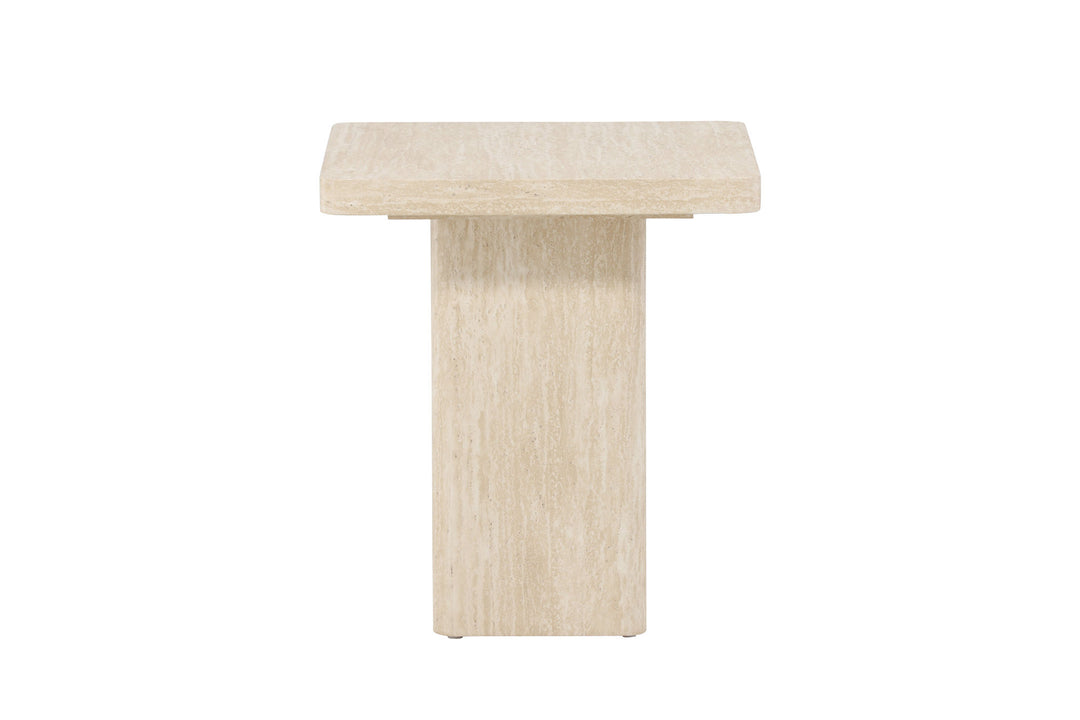 Venture Home Qvart Sofa Table 50x50x56 cm - Travertinelook