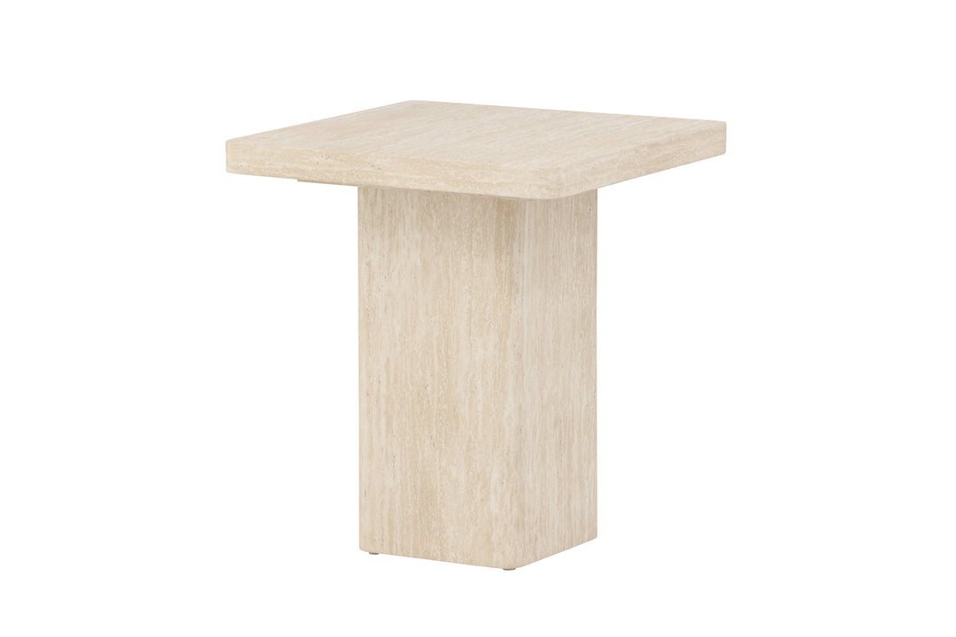 Venture Home Qvart Sofa Table 50x50x56 cm - Travertinelook