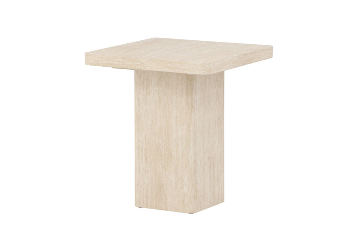 Venture Home Qvart Sofa Table 50x50x56 cm - Travertinelook