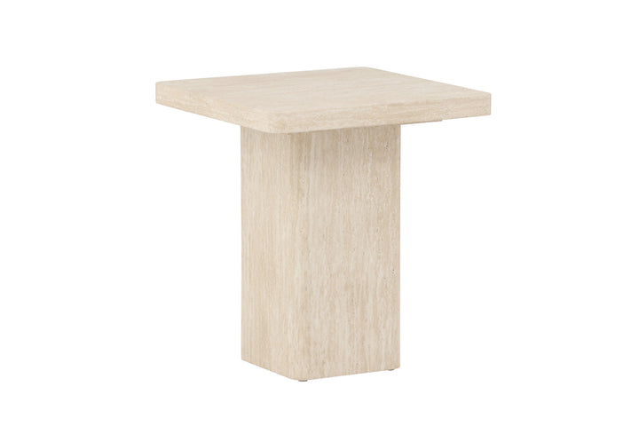 Venture Home Qvart Sofa Table 50x50x56 cm - Travertinelook