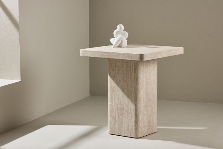 Venture Home Qvart Sofa Table 50x50x56 cm - Travertinelook