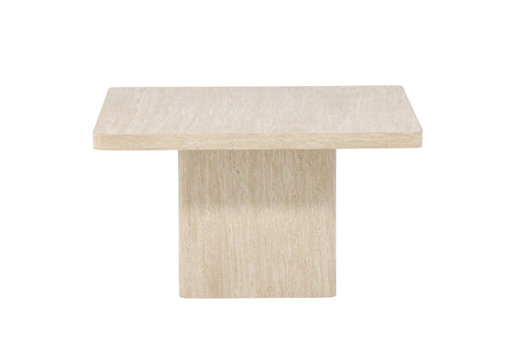 Venture Home Qvart Sofa Table 80x80x46 cm - Travertinelook