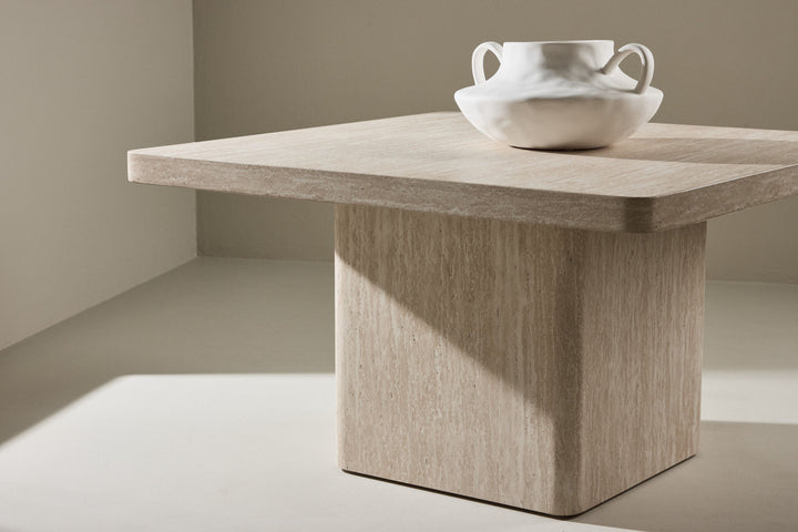 Venture Home Qvart Sofa Table 80x80x46 cm - Travertinelook