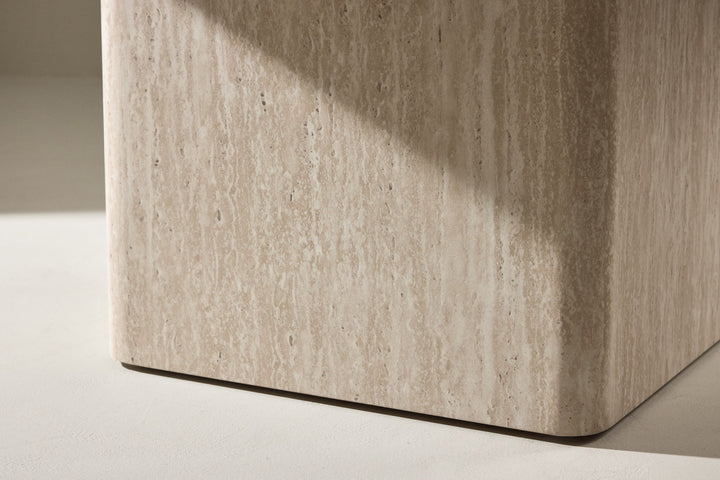 Venture Home Qvart Sofa Table 80x80x46 cm - Travertinelook