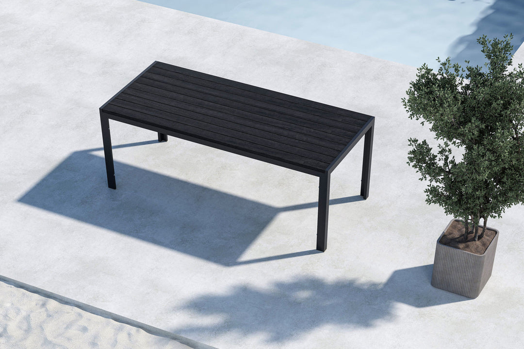 Venture Home Mirko Dining Table 205x90x74 - Black / Black