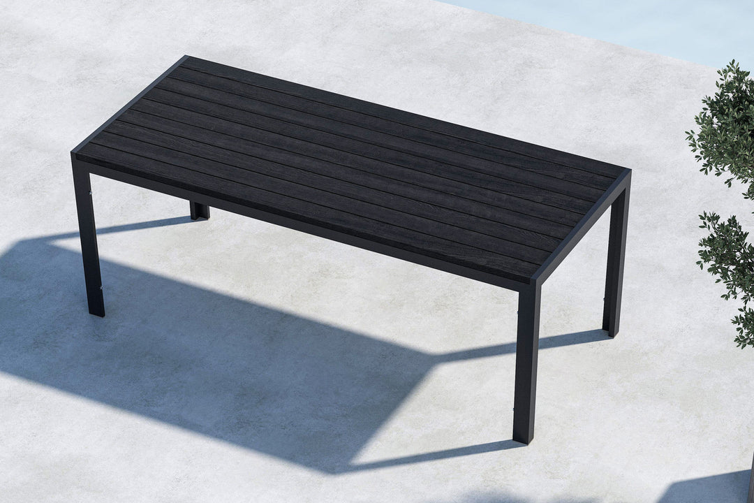 Venture Home Mirko Dining Table 205x90x74 - Black / Black