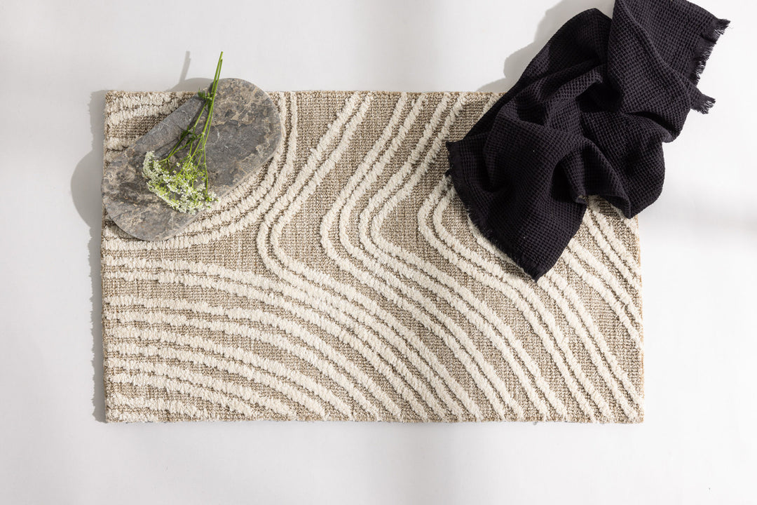 Venture Home Vera Micropolyester - 50*80-  -Rectangular-Ivory Beige