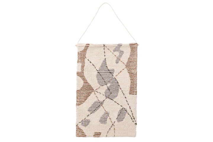 Venture Home Liam Wall Hanging Cotton - 50*80-  -Rectangular-Ivory/Brown/Grey
